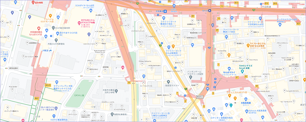 関西セレクションの店舗マップ