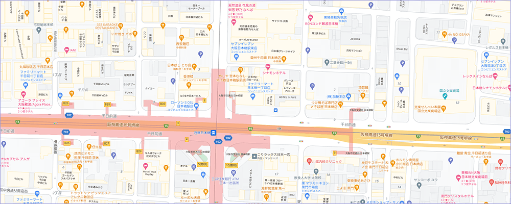 関西セレクションの店舗マップ